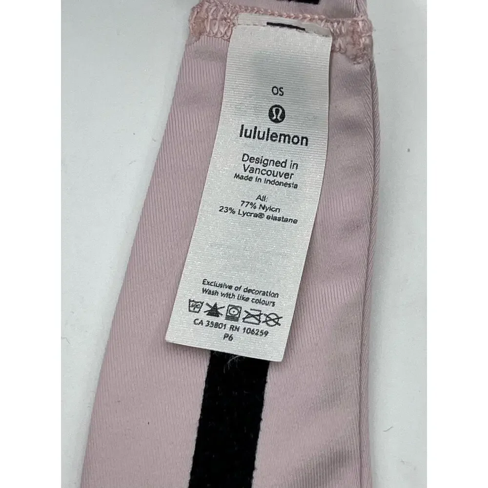 Lululemon Fly Away Tamer Headband Luxtreme Soft‎ Pink Lilac NWOT